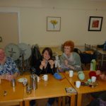 Knitting group in Cafe